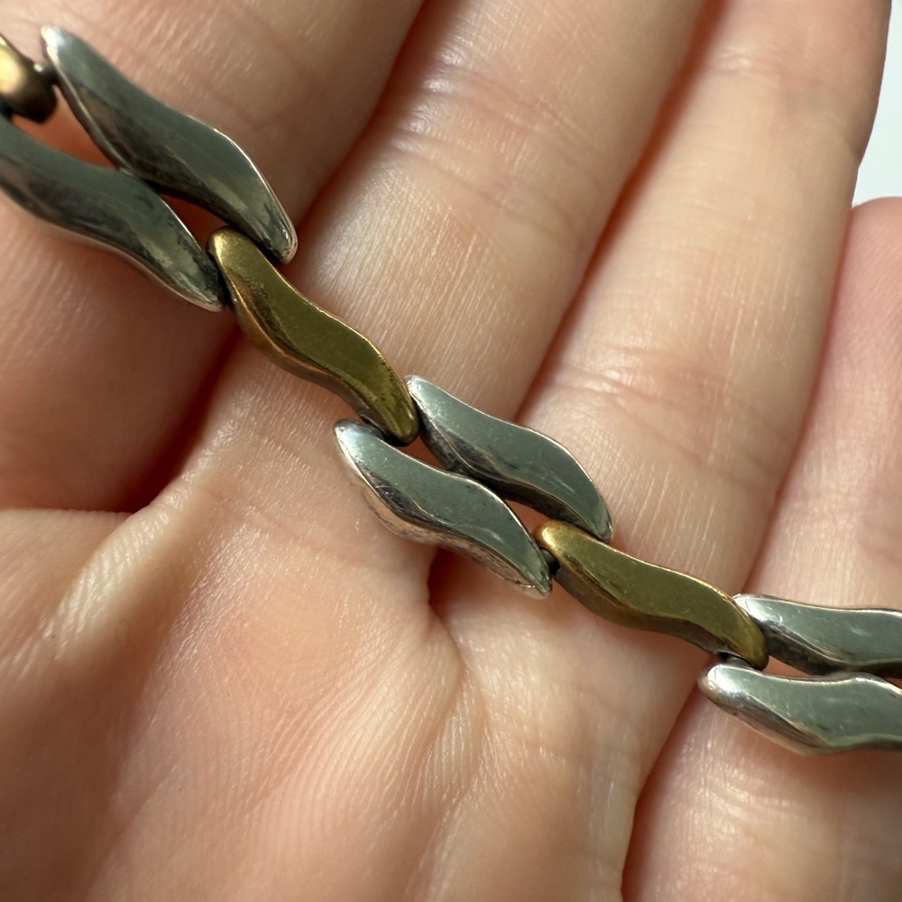 Vintage 925 Mexican Link Bracelet
